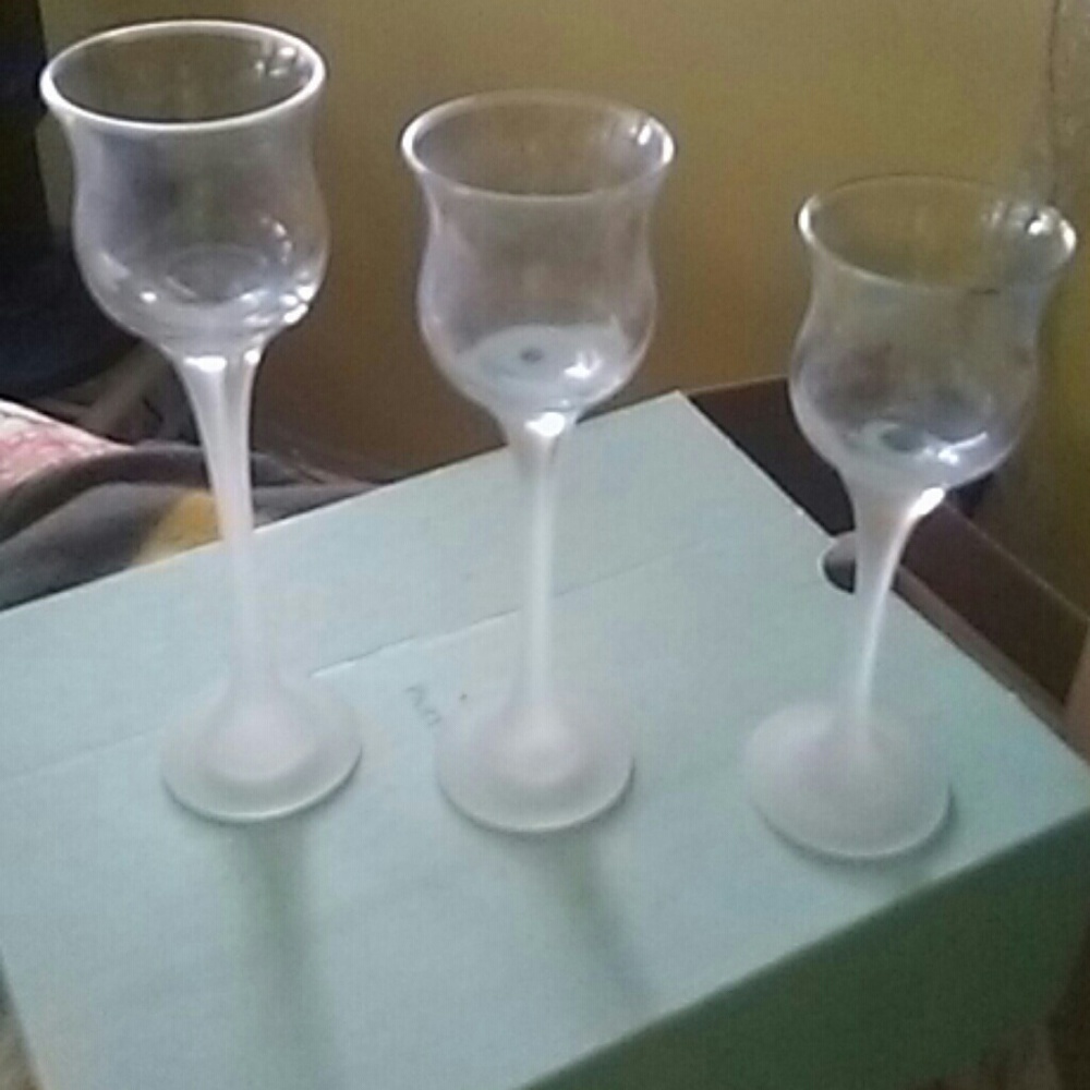 Candle holders with candles